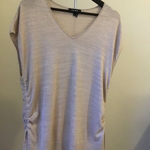 DKNY Gold Sparkly Shirt New Size Medium